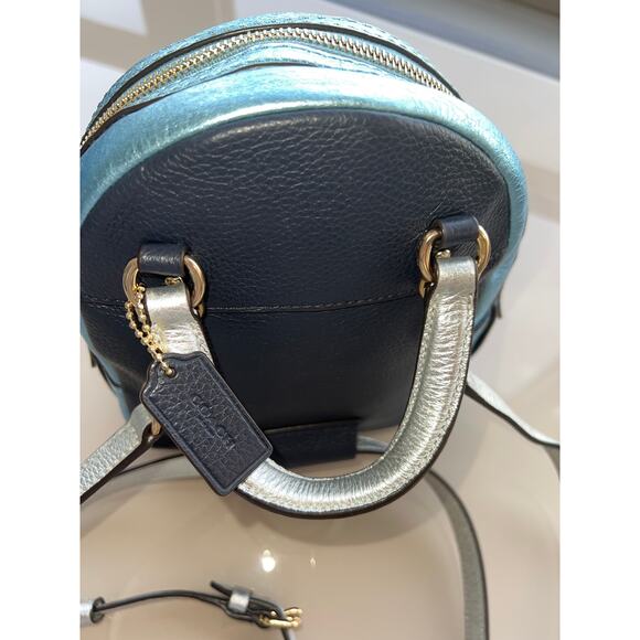 Coach Andi Midnight/Multi Mini Metallic
Blue Backpack - Picture 8 of 14